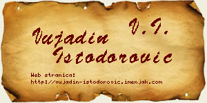 Vujadin Istodorović vizit kartica